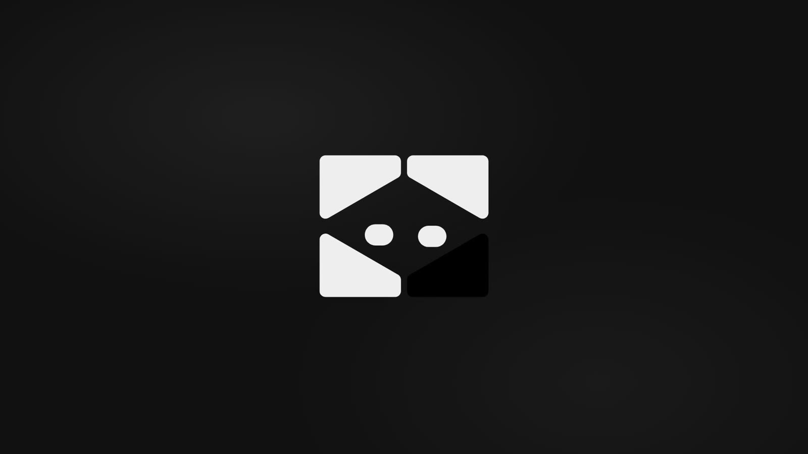 Kitana geometric mascot mark on a black field